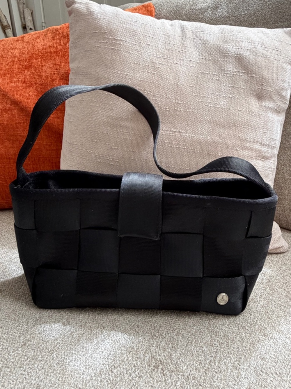 Harveys Original Mercedes-Benz Exclusive Black Seatbelt Tote Bag